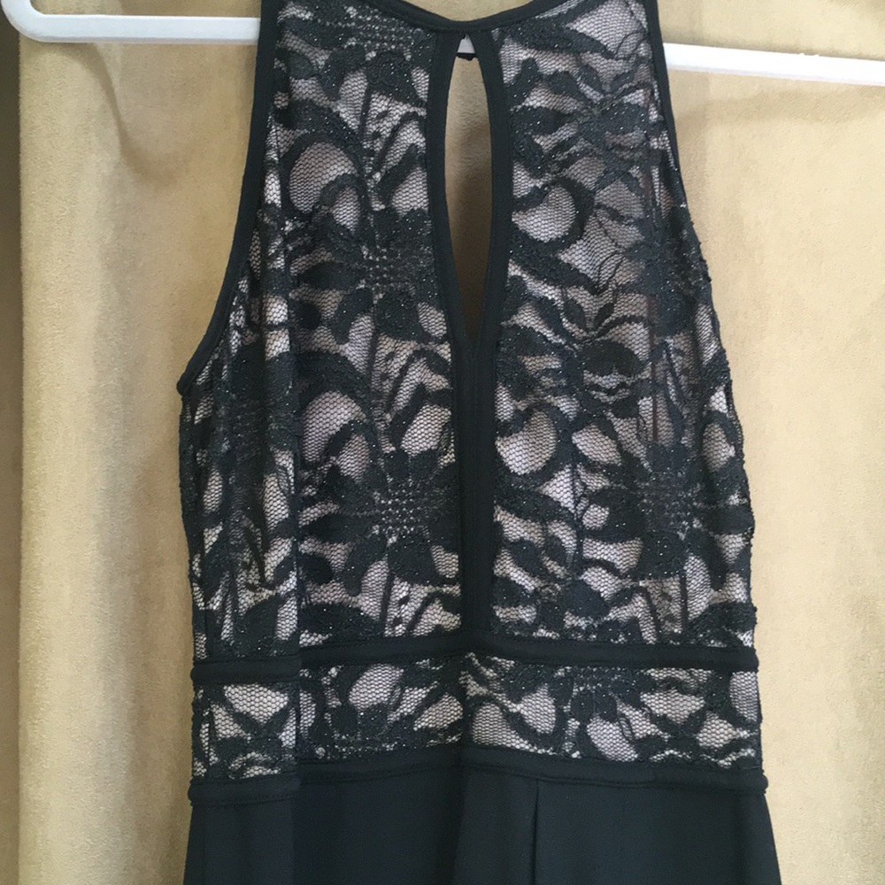 Black Long High/low Formal dress By Morgan&Co - Picture 3 of 4